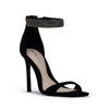 Havri Sandal - Black Microsuede