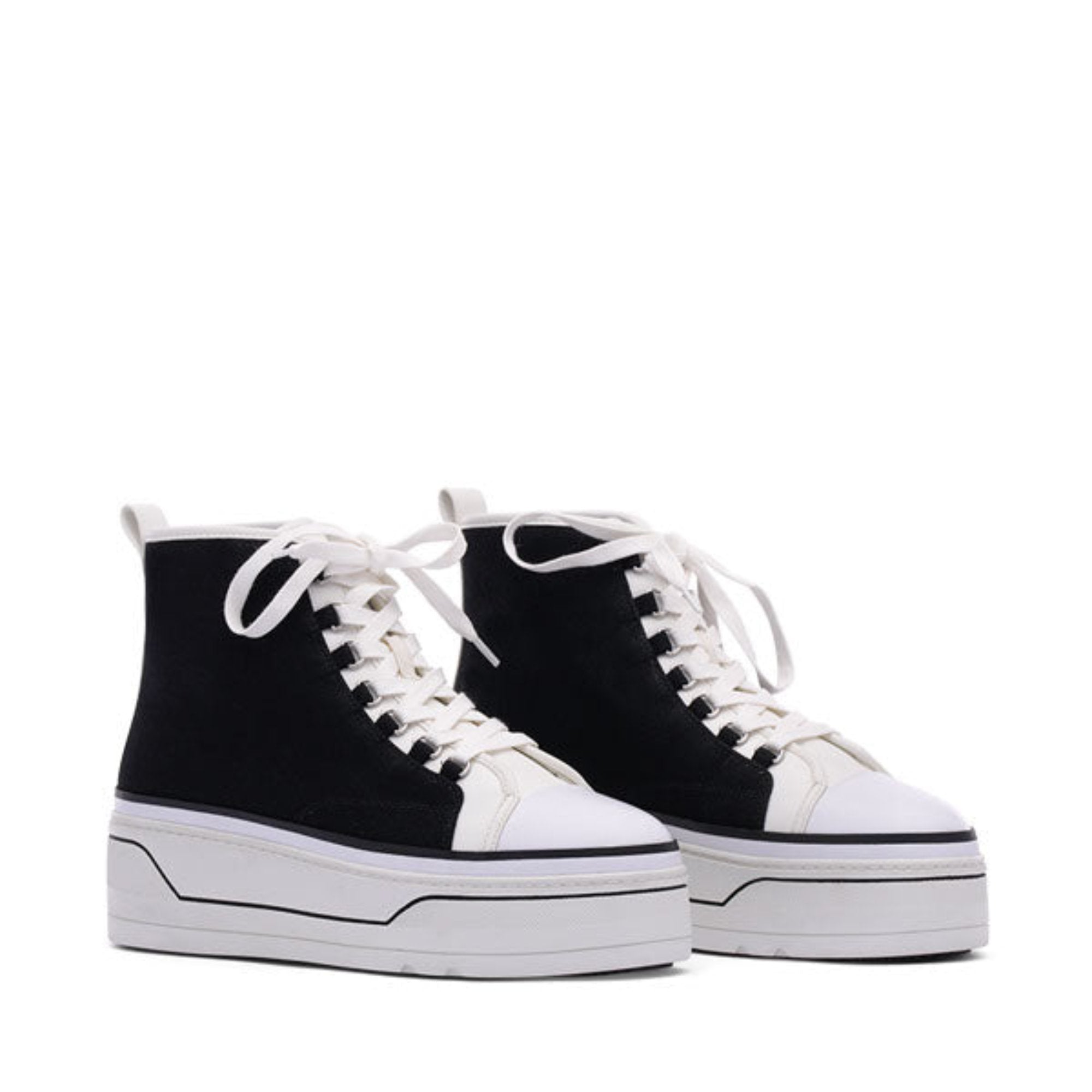 platform sneaker black