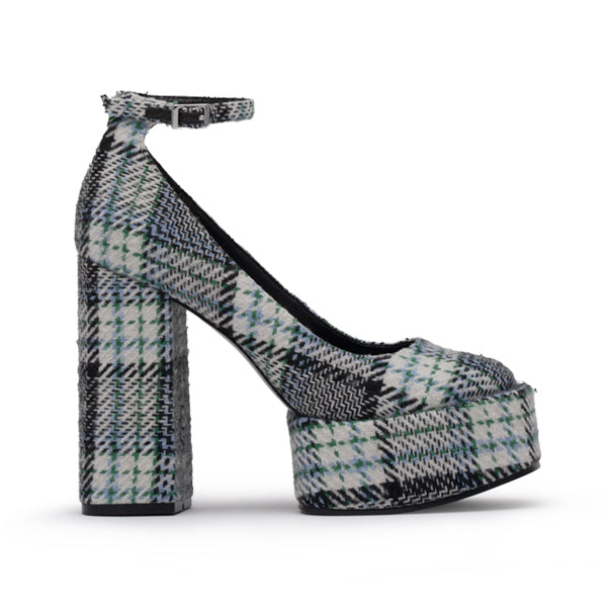 Blue plaid hotsell heels